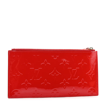 Louis Vuitton Vernis Felicie Chain Wallet Zippered Insert Cherry 3 of 7