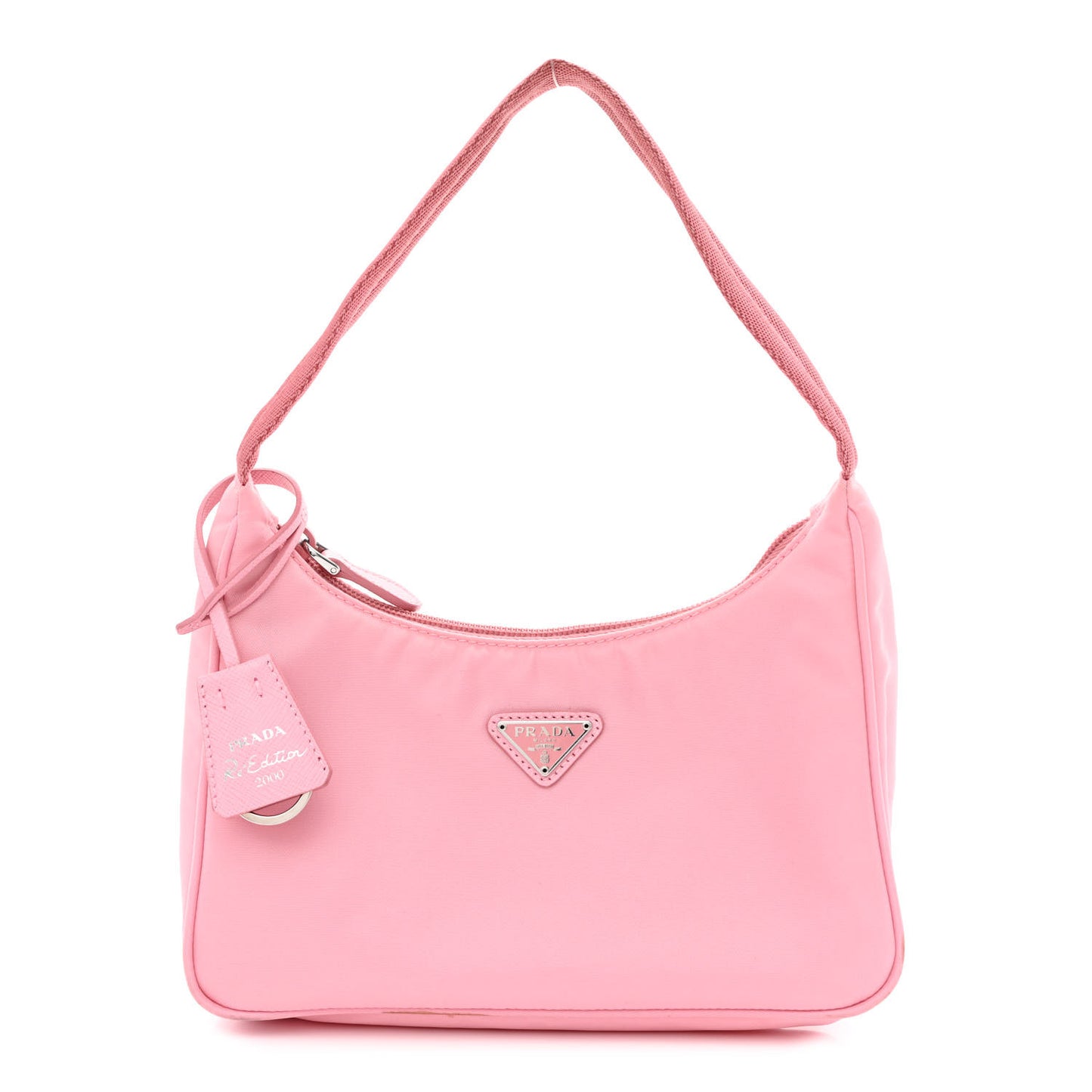 Tessuto Nylon Saffiano Mini Re-Edition 2000 Bag Rosa