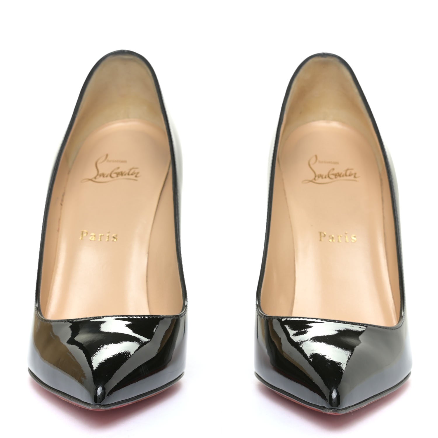 Christian Louboutin Patent Pigalle 100 Pumps 38 Black 3 of 11