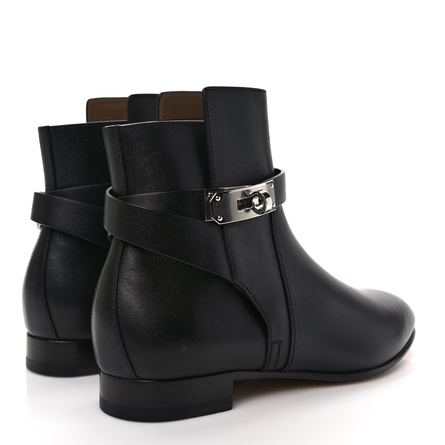 Hermes Calfskin Neo Ankle Boots 36 Black 4 of 8