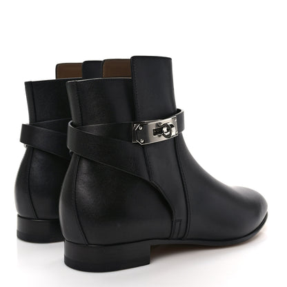 Hermes Calfskin Neo Ankle Boots 36 Black 4 of 8