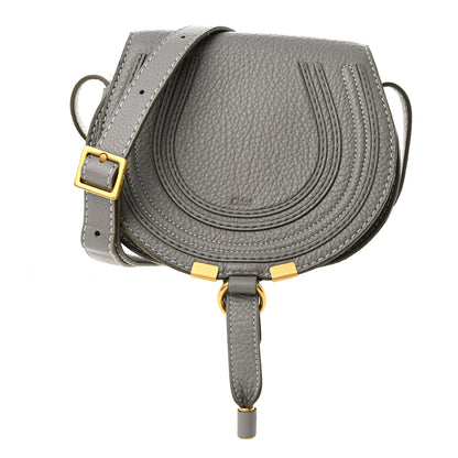 Chloe Calfskin Mini Marcie Round Crossbody Bag Cashmere Grey 1 of 12