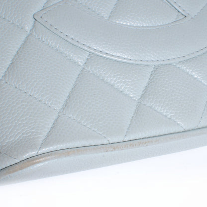 Chanel Caviar Medallion Tote Light Blue 5 of 8