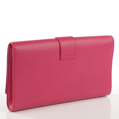 Saint Laurent Calfskin Classic Y Ligne Clutch Fuchsia 3 of 8