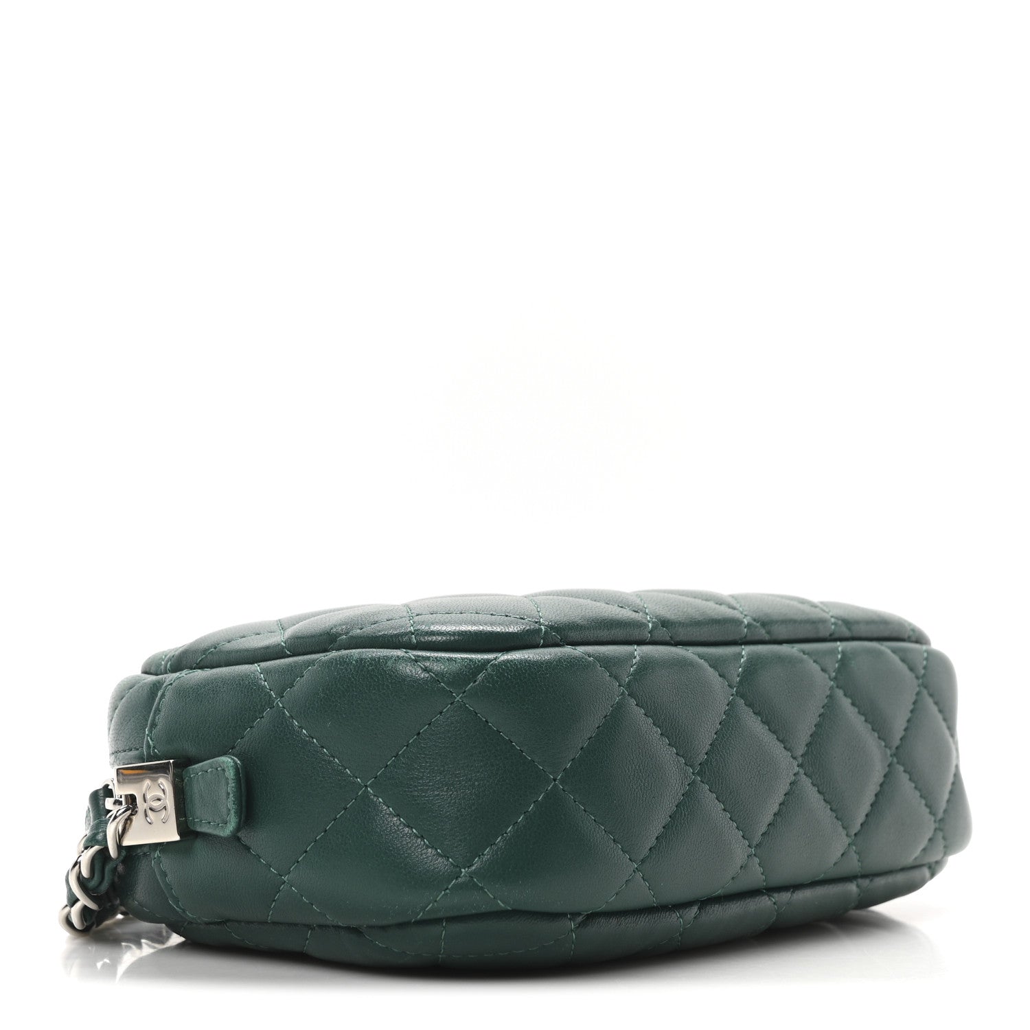 Chanel Lambskin Quilted Small Timeless Camera Case Green 4 of 10