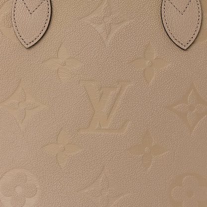 Louis Vuitton Empreinte Monogram Giant Neverfull MM Tourterelle 11 of 12
