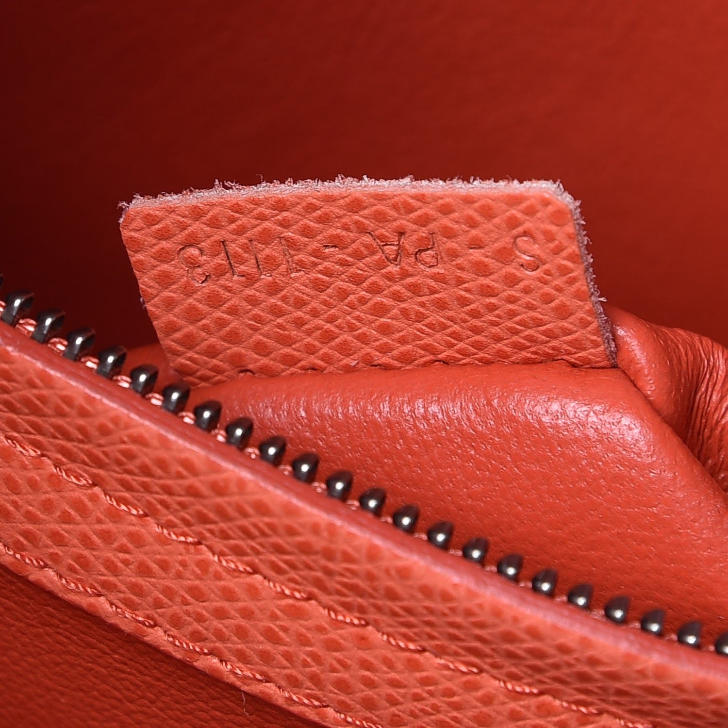 Celine Grained Calfskin Medium Phantom Luggage Coral 8 of 8