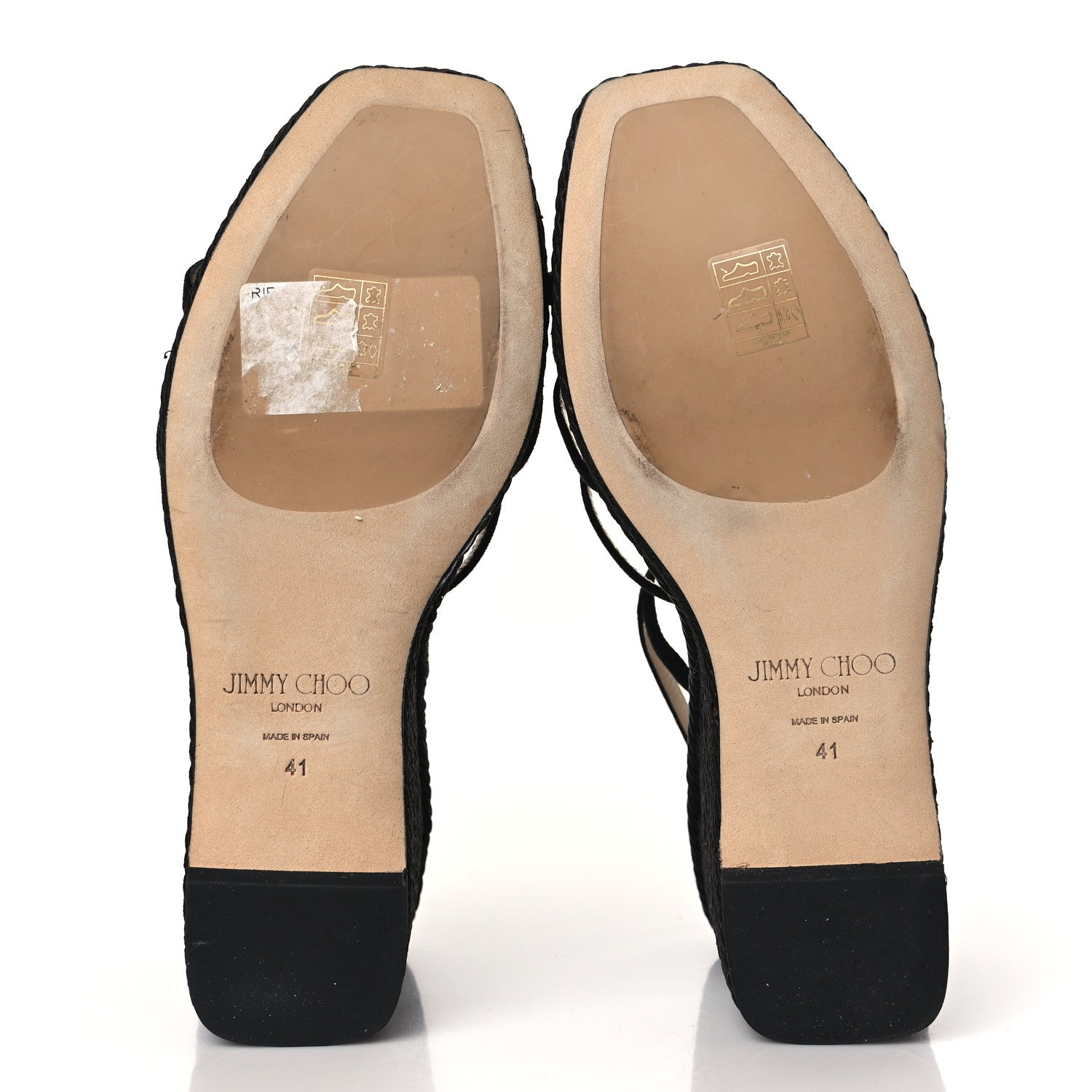Jimmy Choo Suede Ariela 110 Wedge Sandals 41 Black 5 of 8