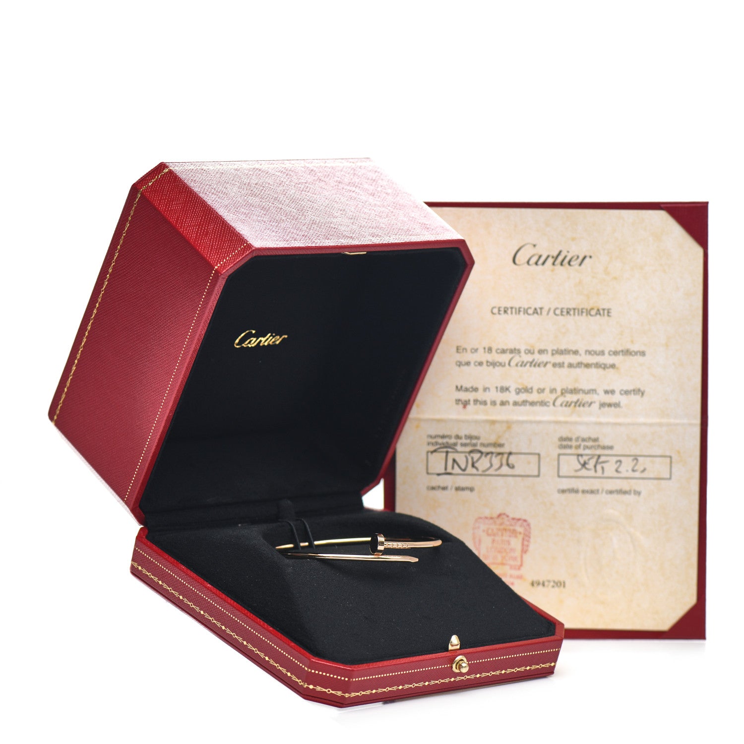 Cartier 18K Pink Gold Small Juste Un Clou Bracelet 18 4 of 4