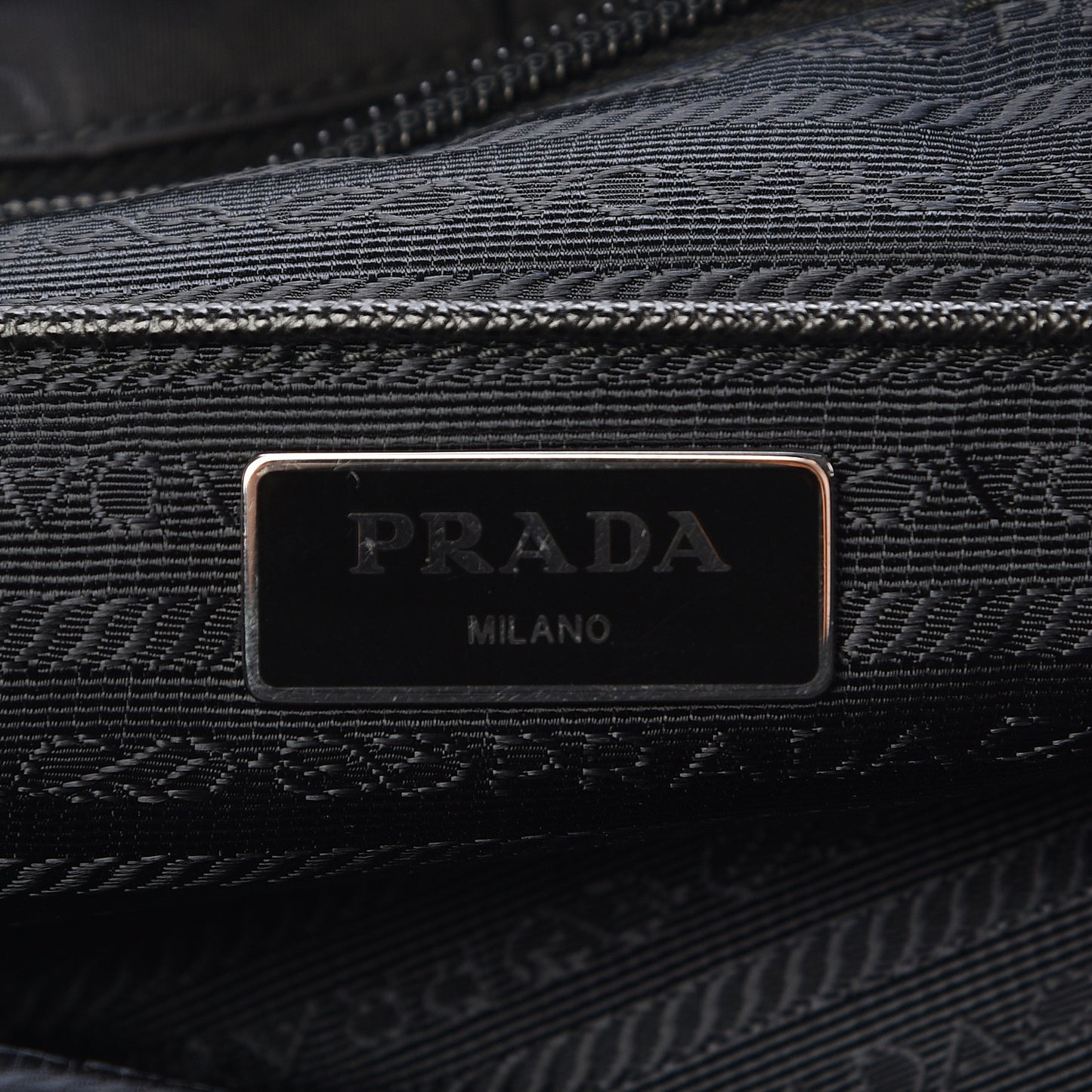 Nylon Vela East West Shopper Tote Black