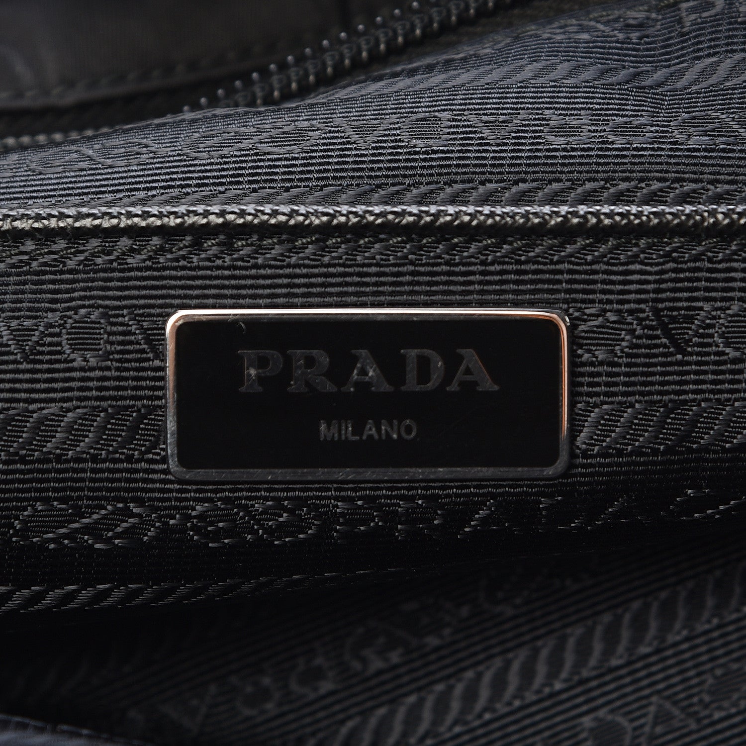 Prada Nylon Vela East West Shopper Tote Black 6 of 12