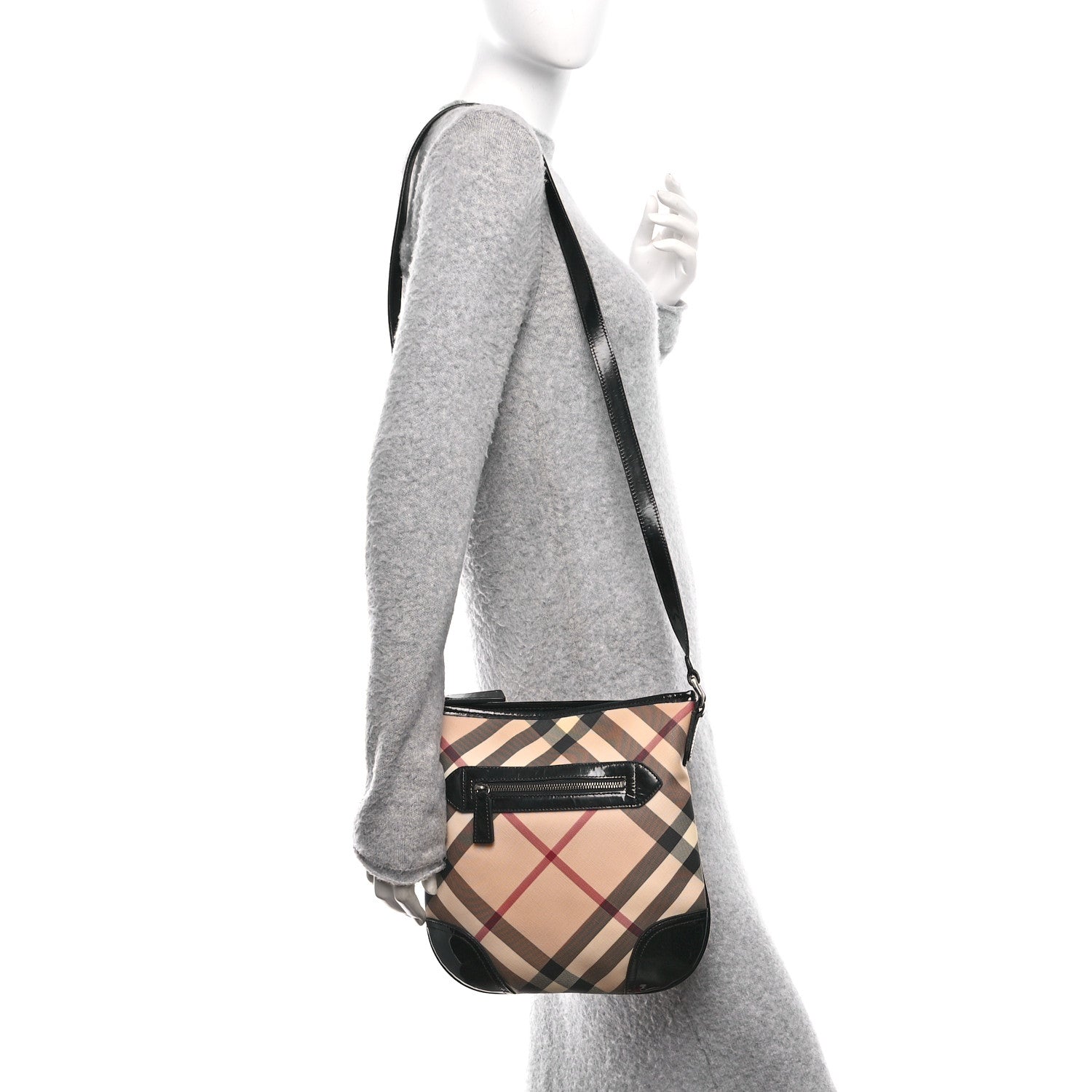 Burberry Supernova Check Small Dryden Crossbody Bag Black 1793415