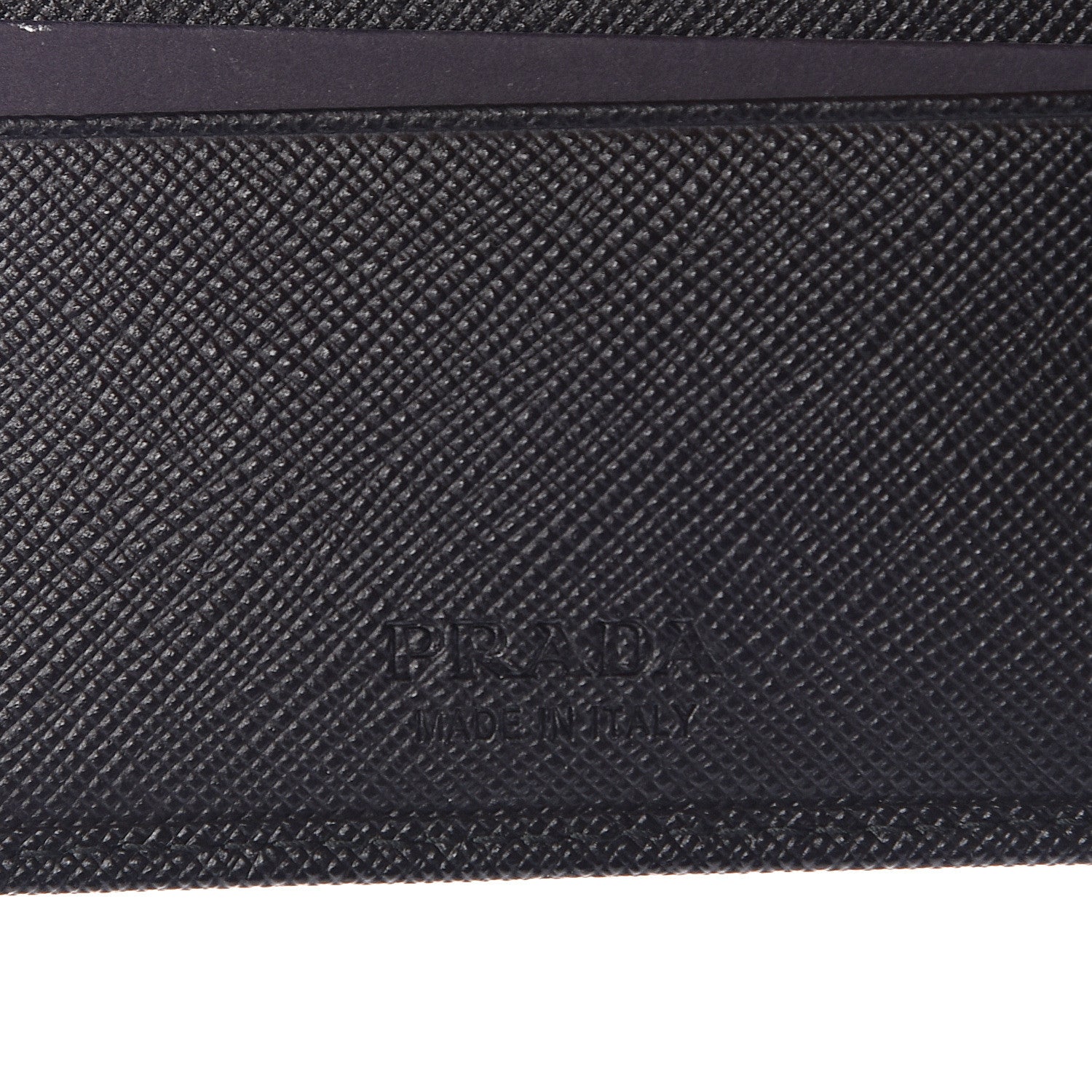 Prada Saffiano Bi-Fold Wallet Black 6 of 7