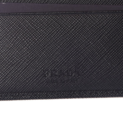 Prada Saffiano Bi-Fold Wallet Black 6 of 7
