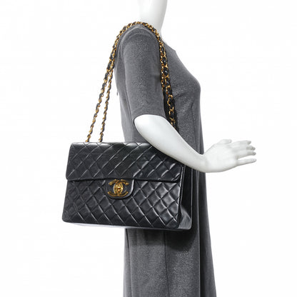 Chanel Lambskin XL Jumbo Flap Black 2 of 8