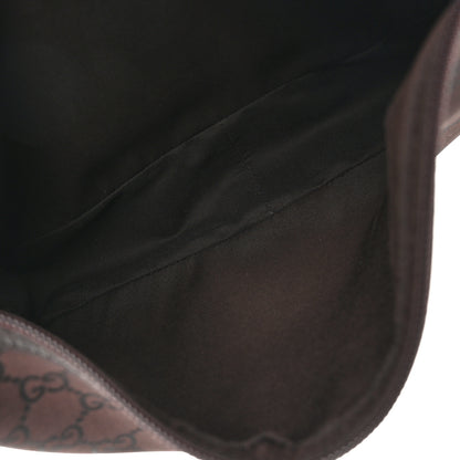 Gucci Nylon Monogram Shoulder Bag  Dark Brown 5 of 11