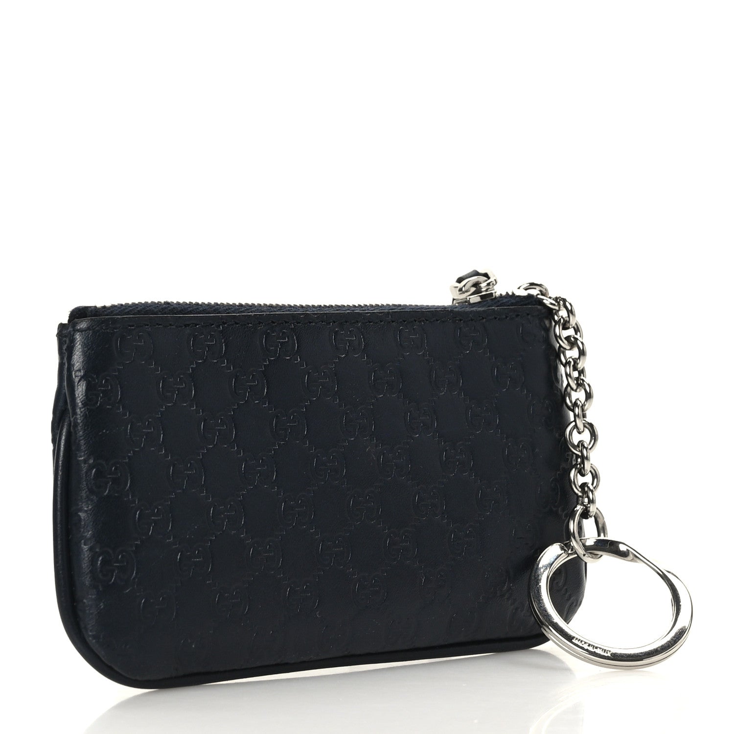 Gucci Microguccissima Key Ring Coin Case Black 3 of 8