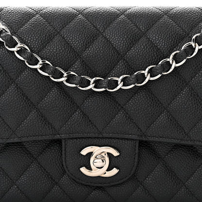Chanel Caviar Quilted Medium Double Flap Black 8 of 11