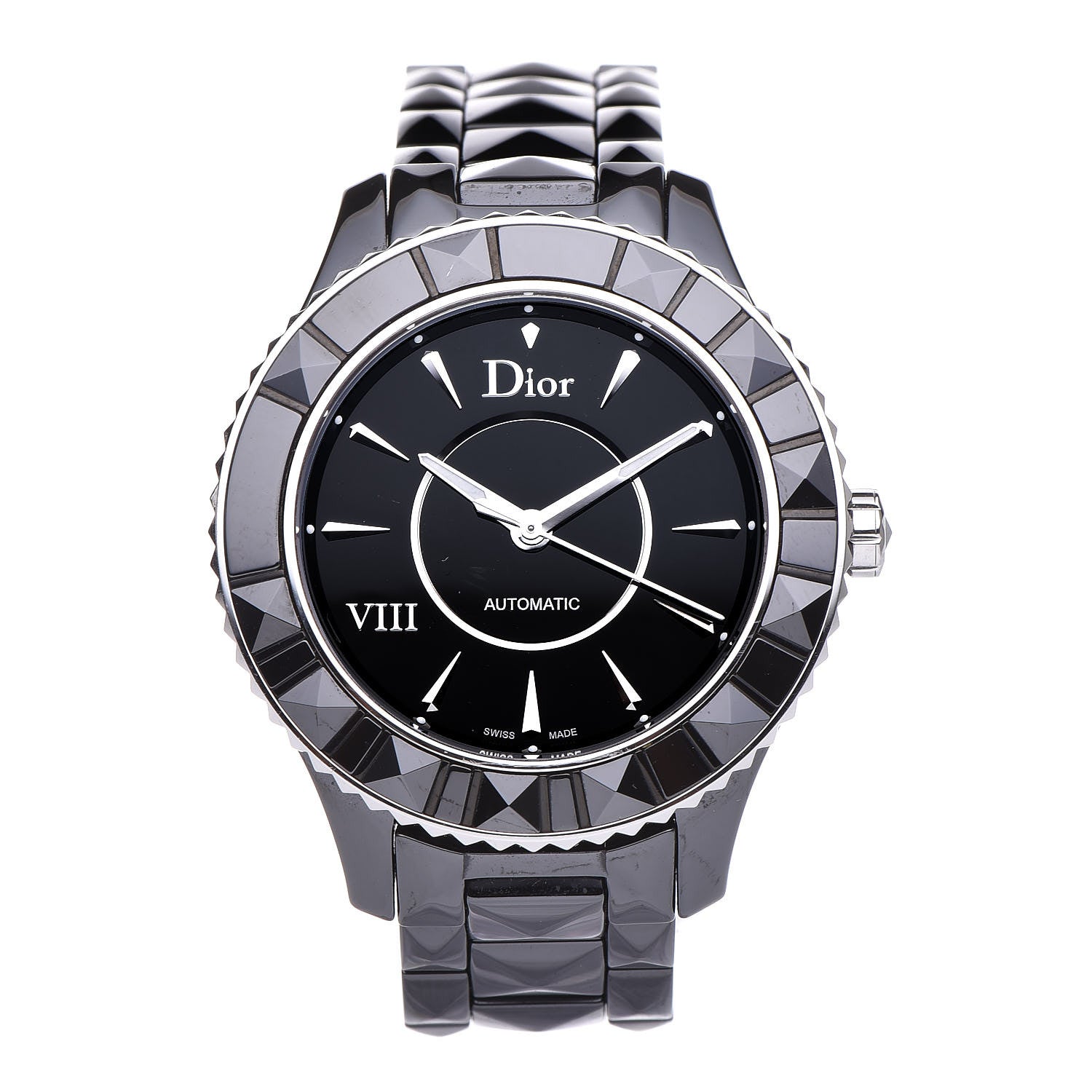 Christian Dior Stainless Steel Ceramic 38mm Dior VIII Automatic Watch Black 1 of 6