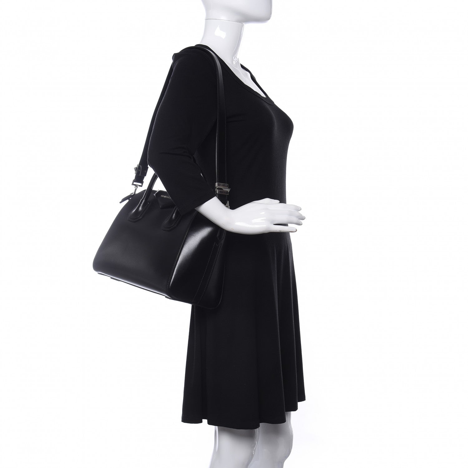 Givenchy Shiny Lord Calfskin Small Antigona Black 2 of 9