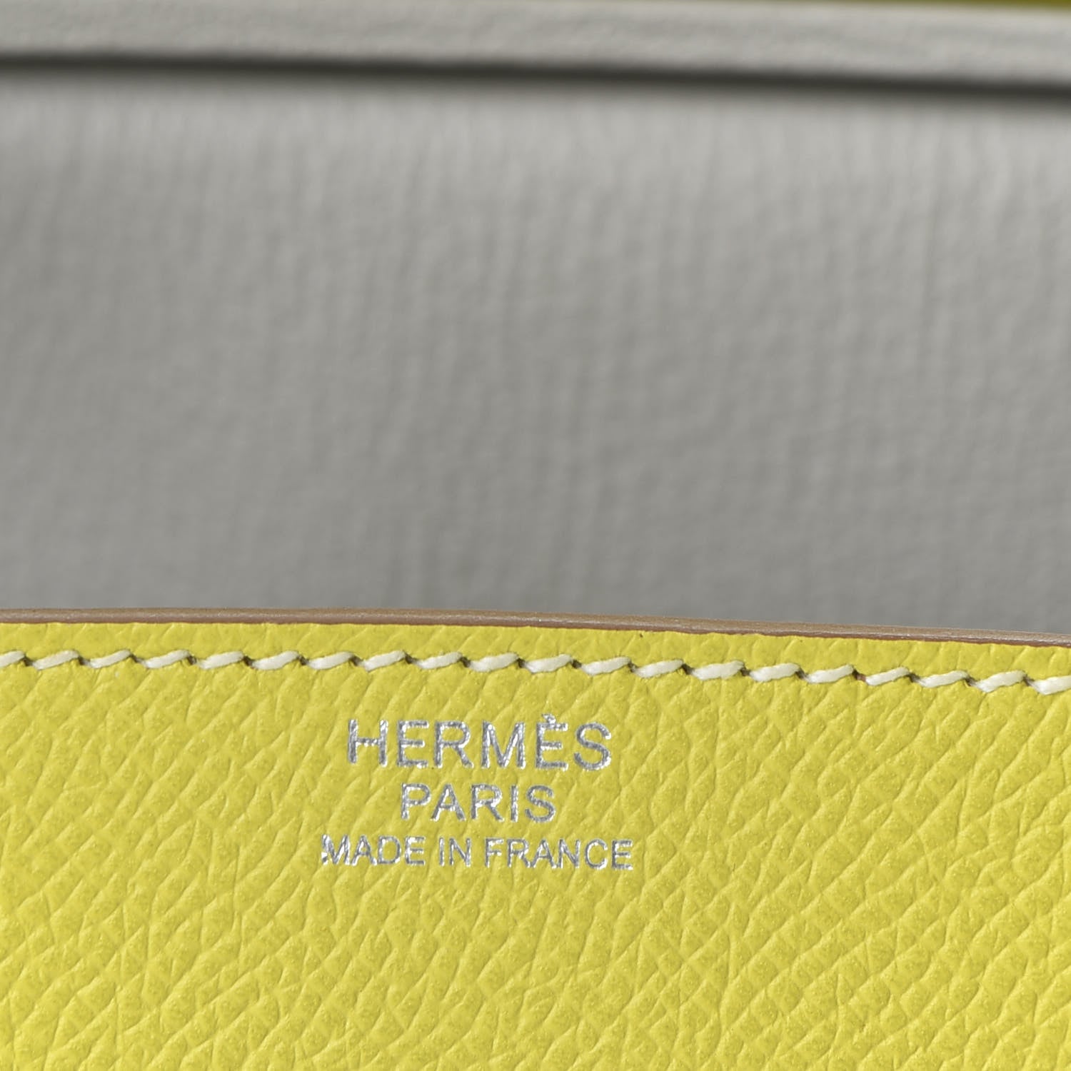 Hermes Epsom Candy Birkin 30 Lime Gris Perle 23 of 34