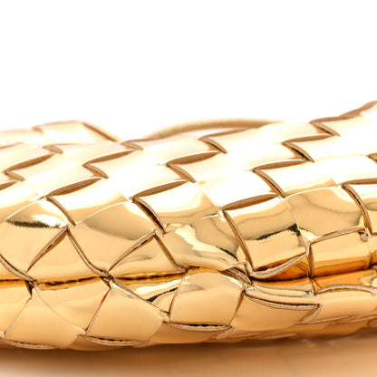 Bottega Veneta Mirror Laminated Nappa Intrecciato Mini Sardine Bag Gold 9 of 9