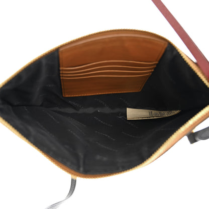 Burberry Haymarket Check Peyton Crossbody Clutch Bag Toffee 5 of 15
