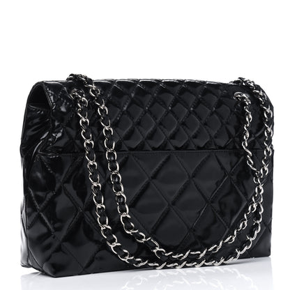 Chanel Vinyl Quilted In the Business Flap Bag Black 2 of 4