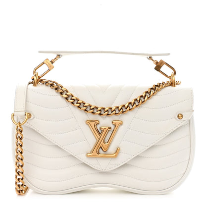 Louis Vuitton Calfskin New Wave Chain PM White 3 of 12