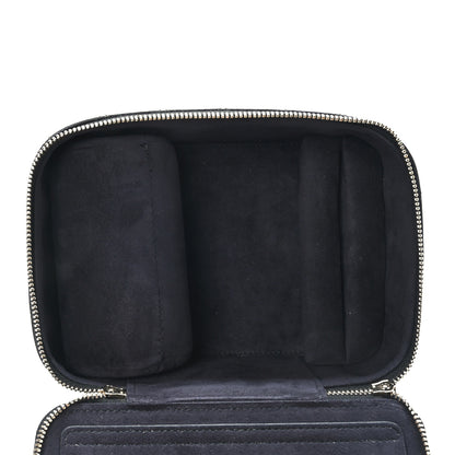 Chanel Lambskin Quilted Top Handle Jewelry Case Black 6 of 13