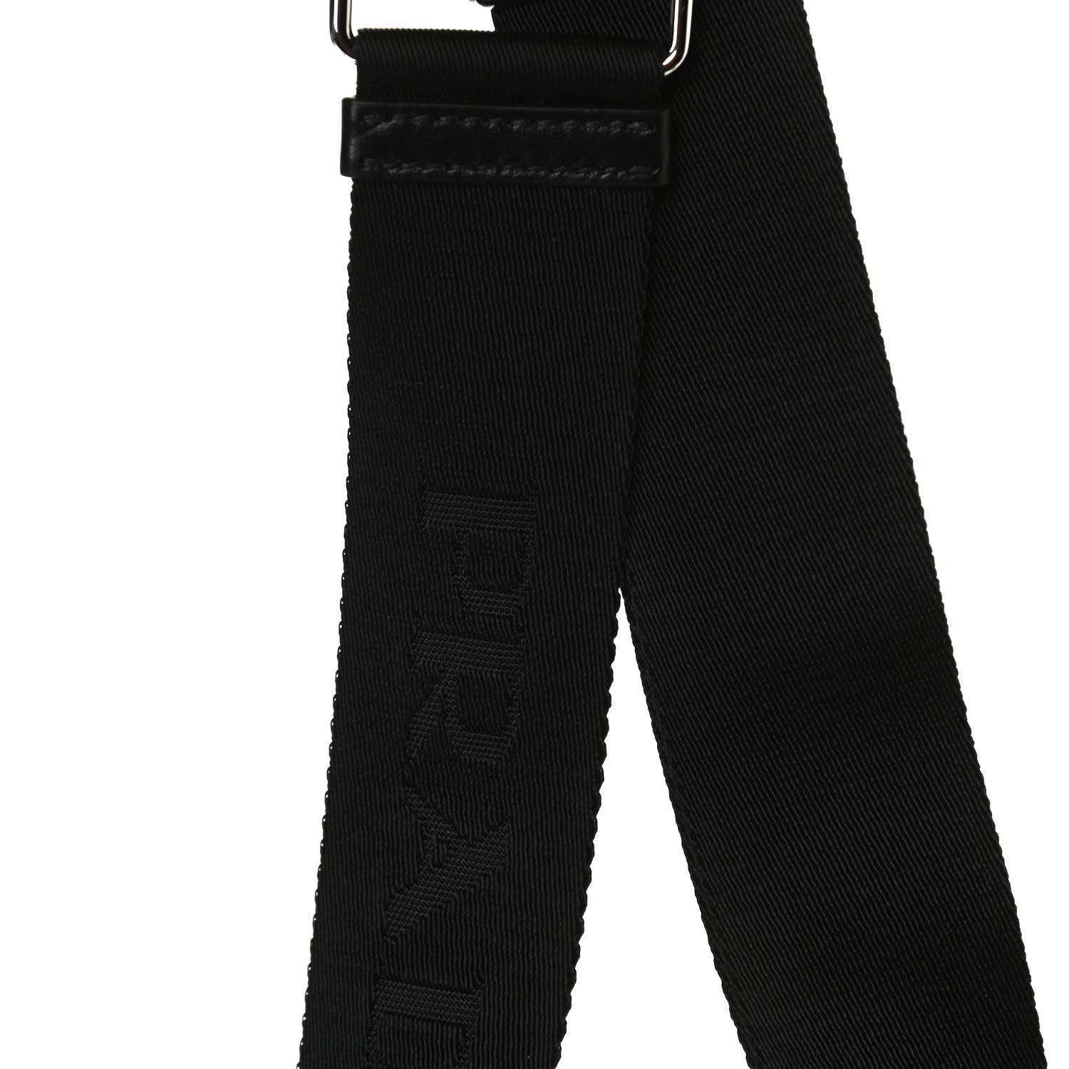Prada Nylon Calfskin Identity Shoulder Bag Black 13 of 14