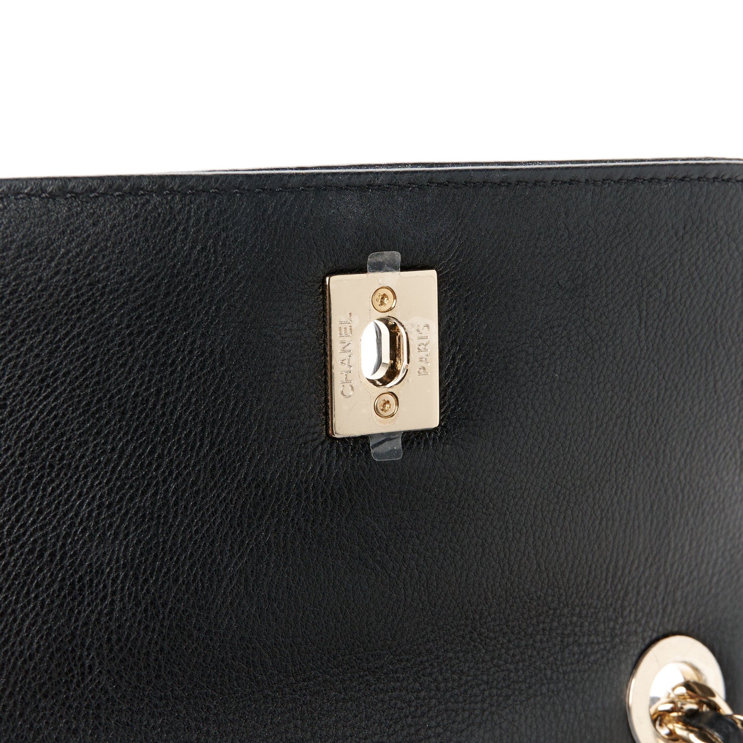 Chanel Calfskin Chevron Quilted Mini Messenger Flap Black 6 of 12