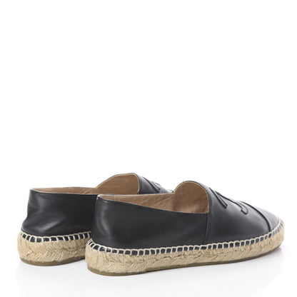 Chanel Lambskin CC Espadrilles 36 Black 4 of 7