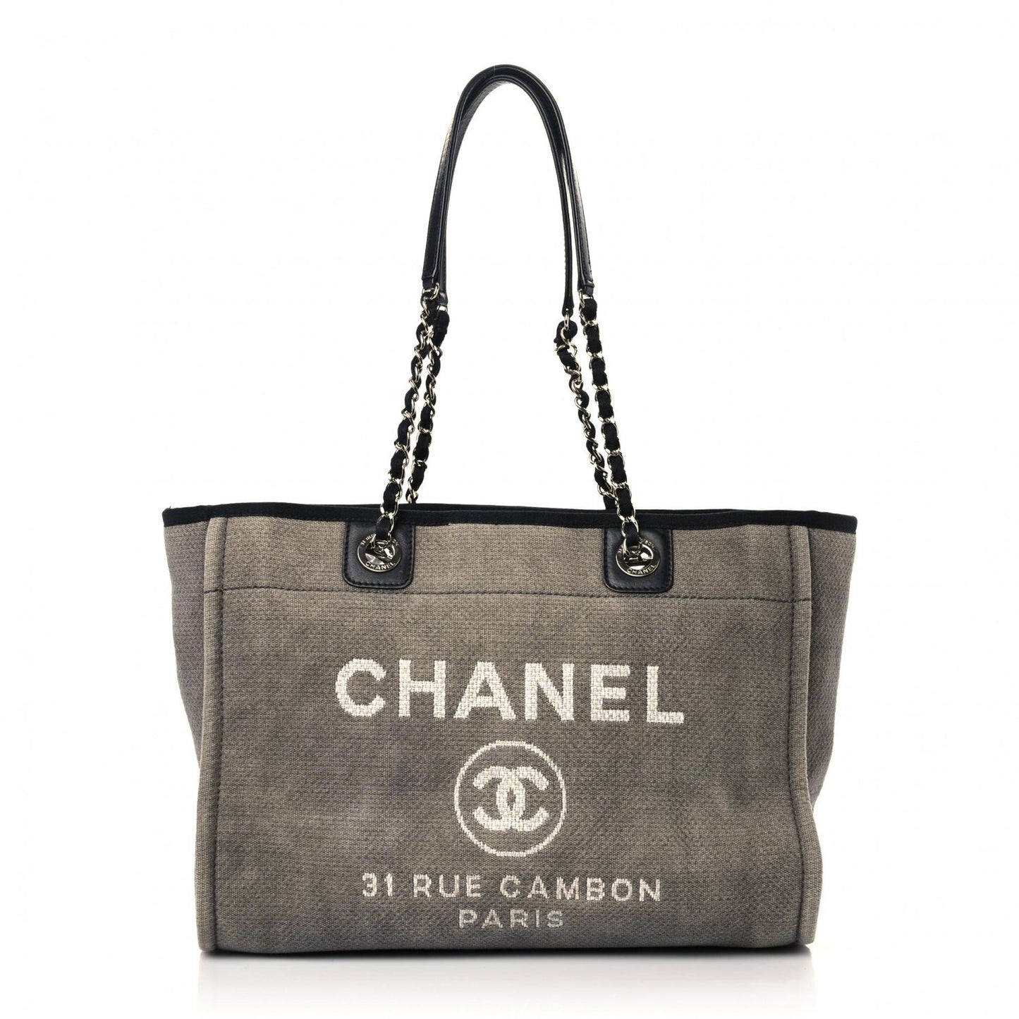 Canvas Small Deauville Tote Grey