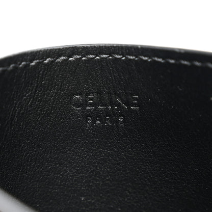 Celine Shiny Calfskin Triomphe Card Holder Black 6 of 9