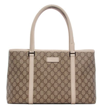 Gucci Coated Canvas Monogram Medium Joy Tote Off White 1 of 9