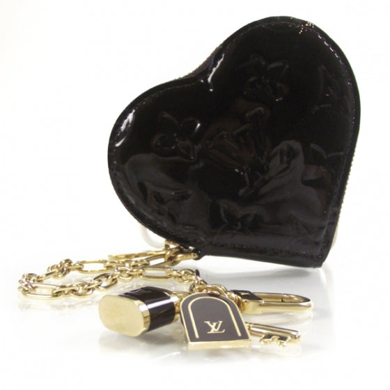 Louis Vuitton Vernis Coeur Heart Coin Purse Amarante 1 of 7