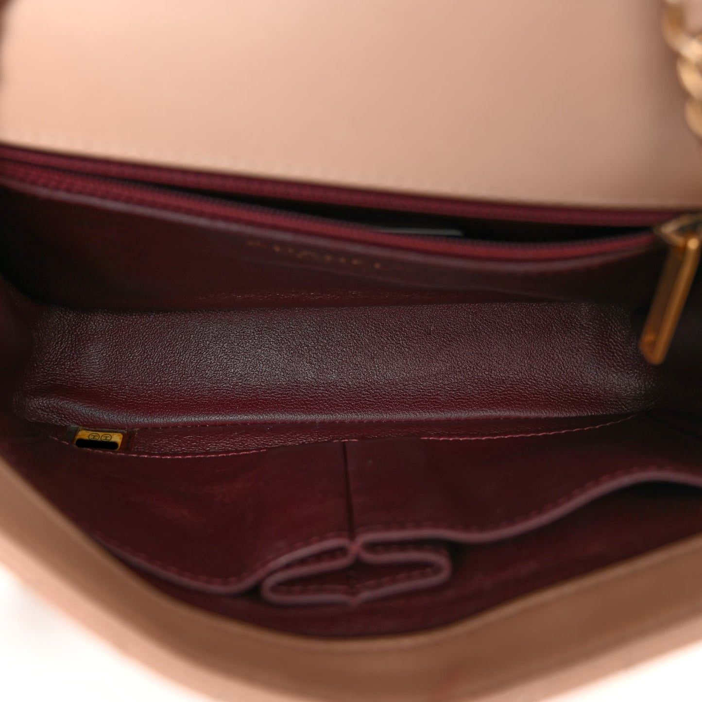 Caviar Quilted Small CC Filigree Flap Beige