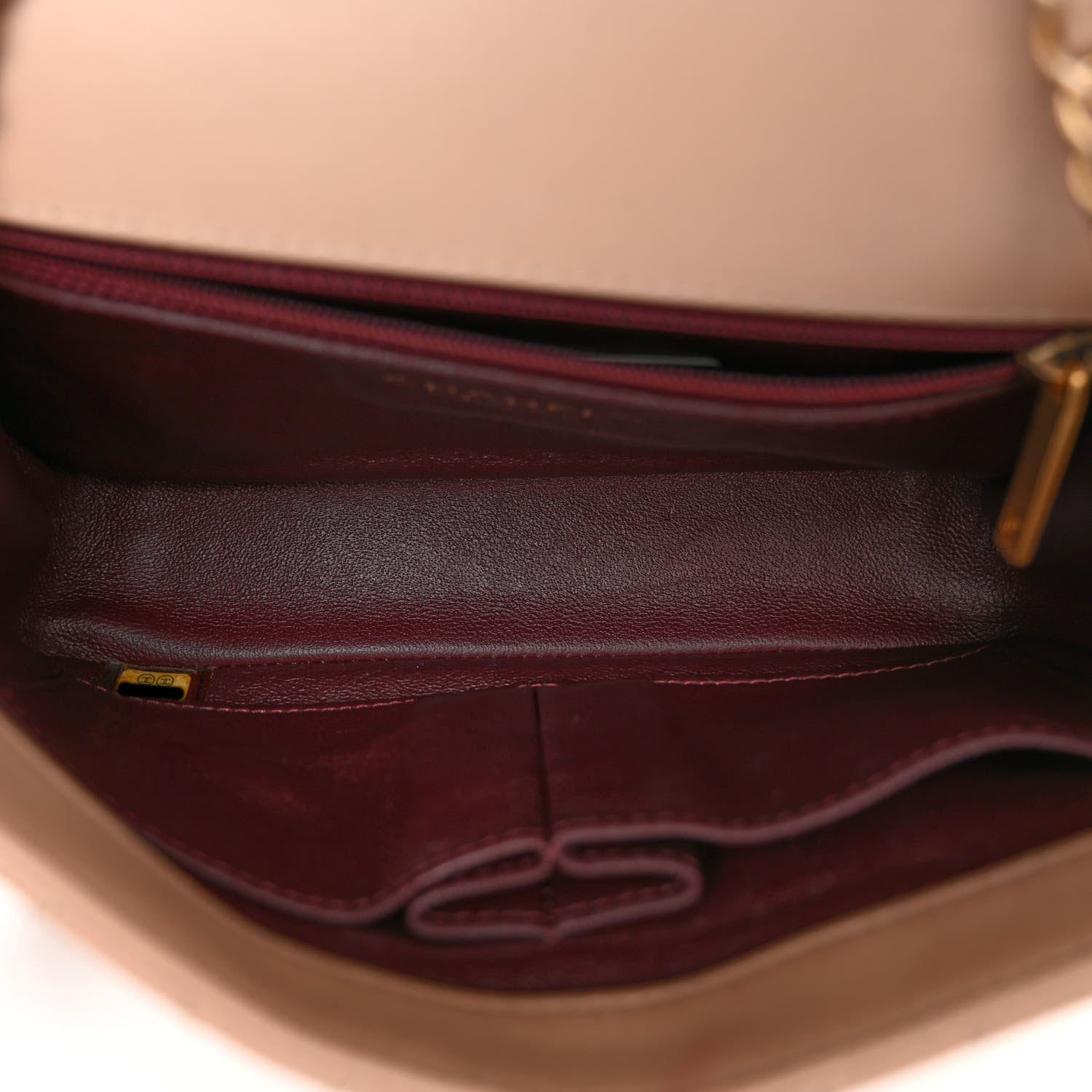 Chanel Caviar Quilted Small CC Filigree Flap Beige 5 of 10