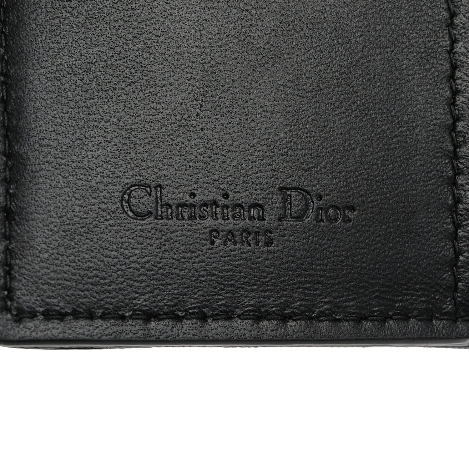 Christian Dior Lambskin Cannage Small Lady Dior Flap Card Holder Black 6 of 8