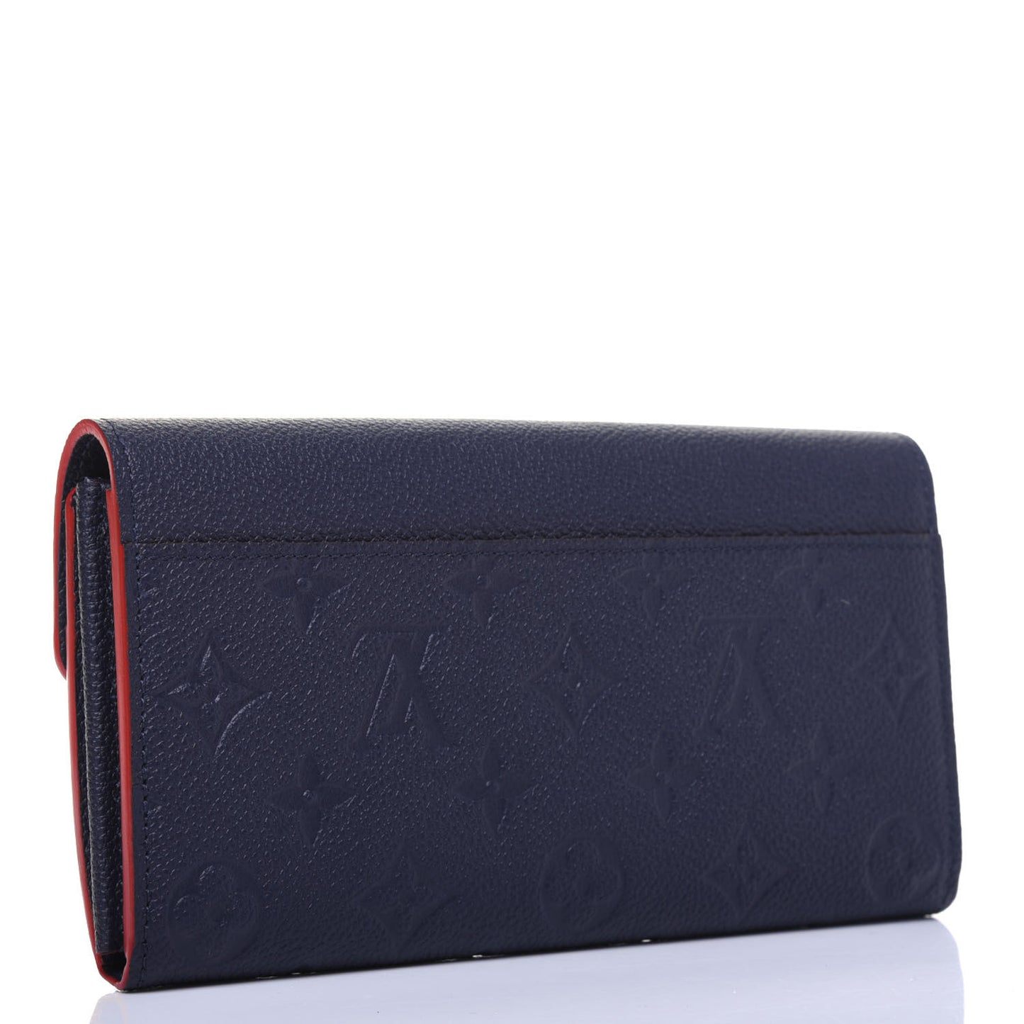 Empreinte Sarah Wallet NM Marine Rouge