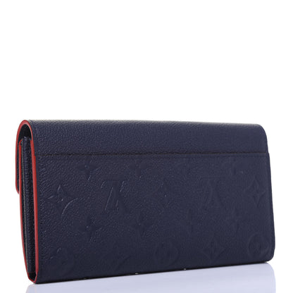 Louis Vuitton Empreinte Sarah Wallet NM Marine Rouge 3 of 10