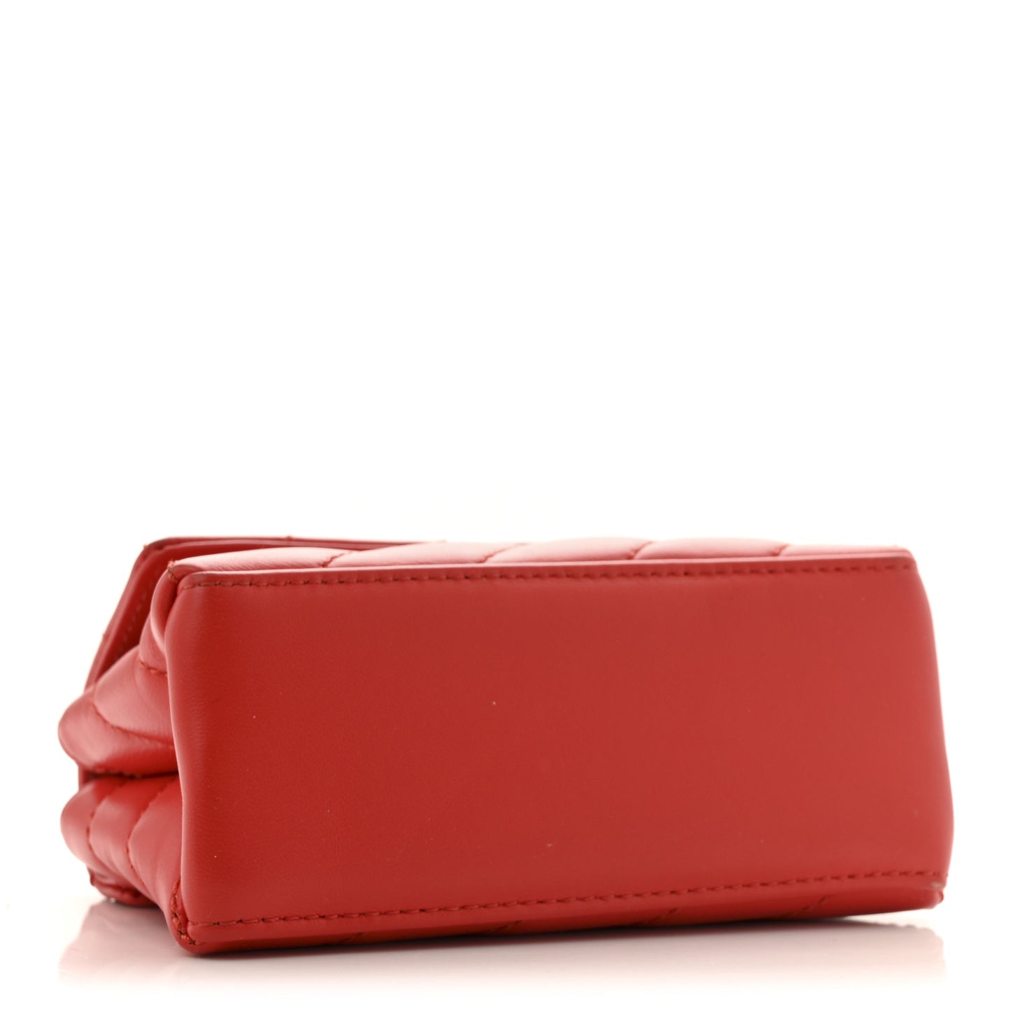 Calfskin Diagonal Quilted Jackhammer 17 Shoulder Bag Red