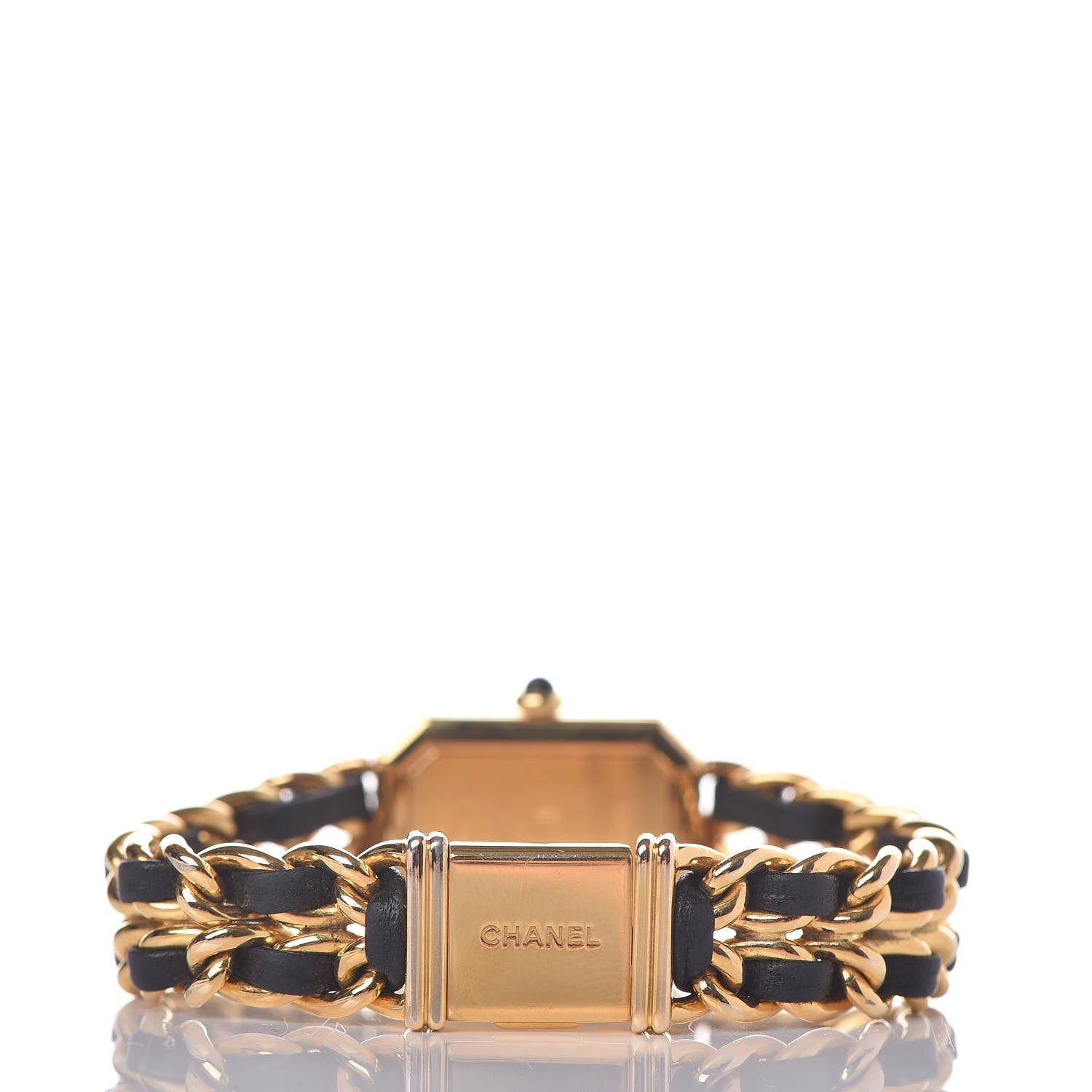 Chanel Stainless Steel Lambskin 20mm Chain Premiere Quartz Watch Gold M 3 of 7