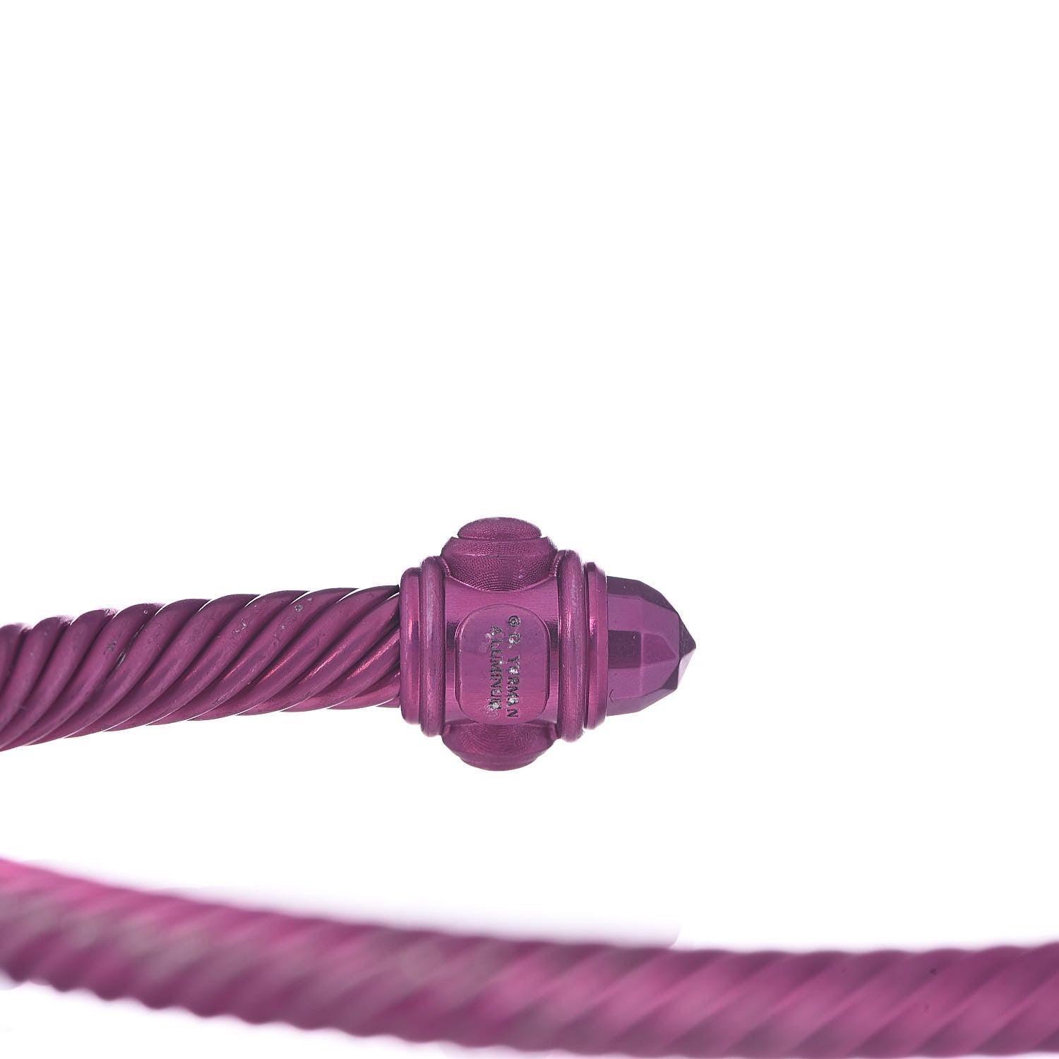 David Yurman Aluminum 5mm Renaissance Bracelet Dark Pink 4 of 4