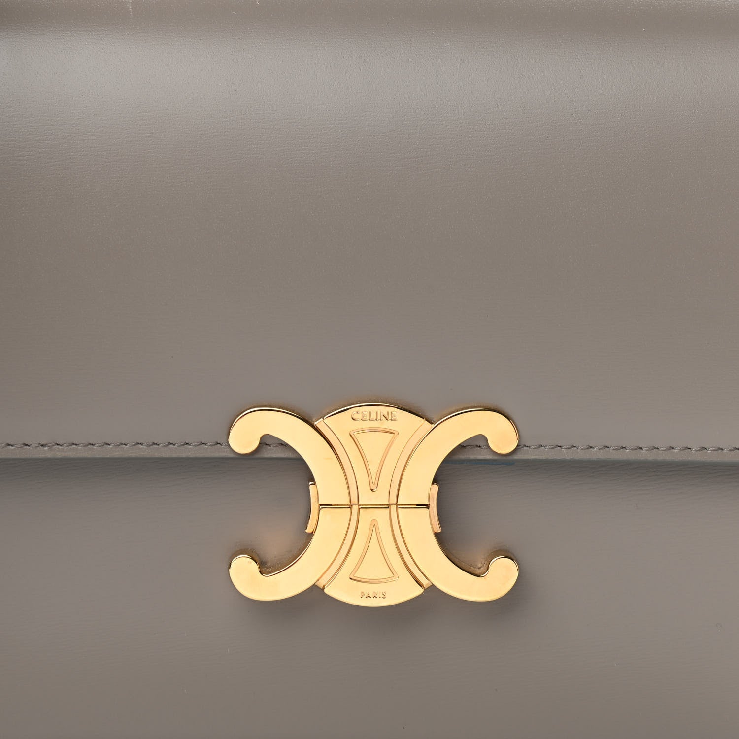 Celine Shiny Calfskin Medium Triomphe Pebble 8 of 10