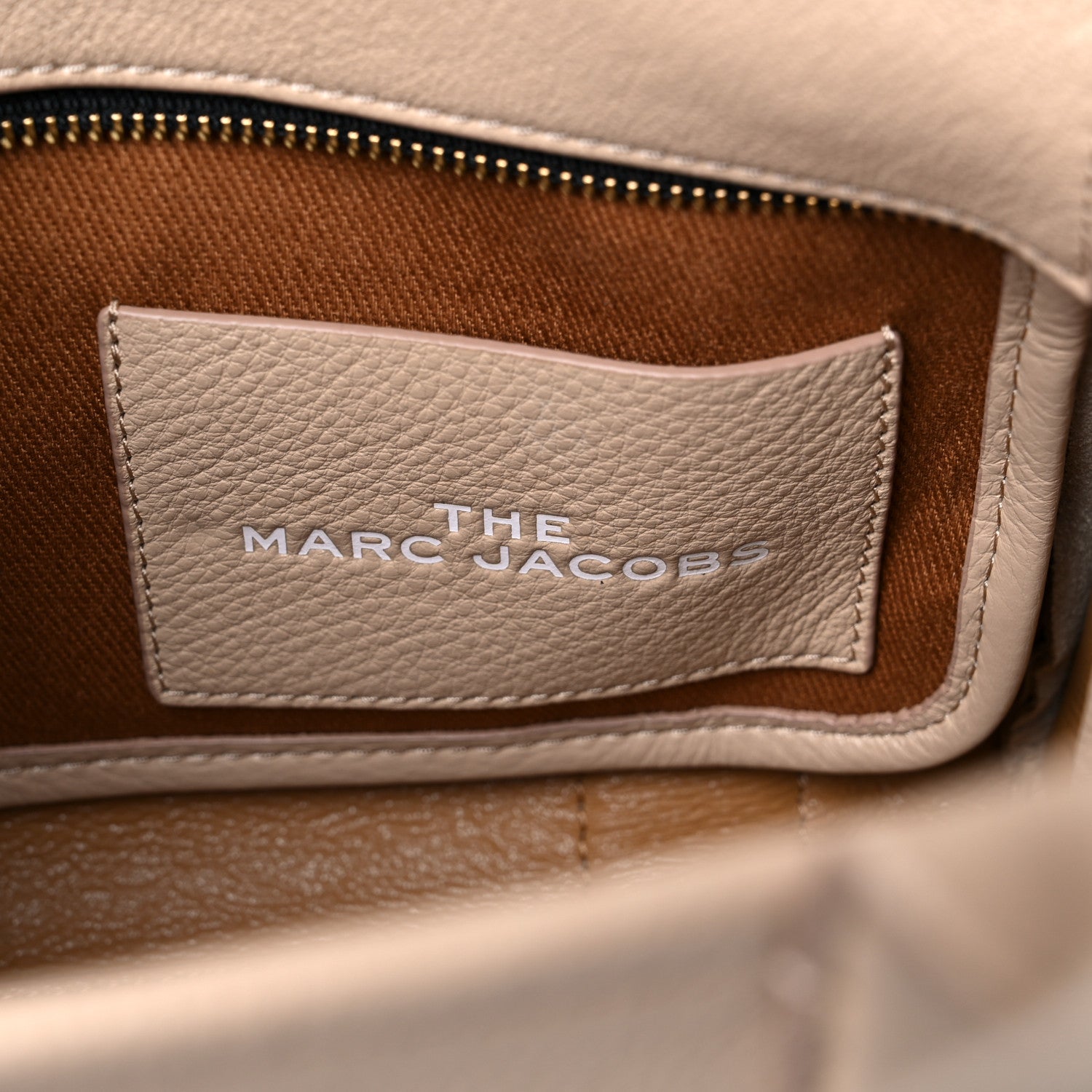 Marc Jacobs Grained Calfskin Small The Tote Bag Twine 6 of 12