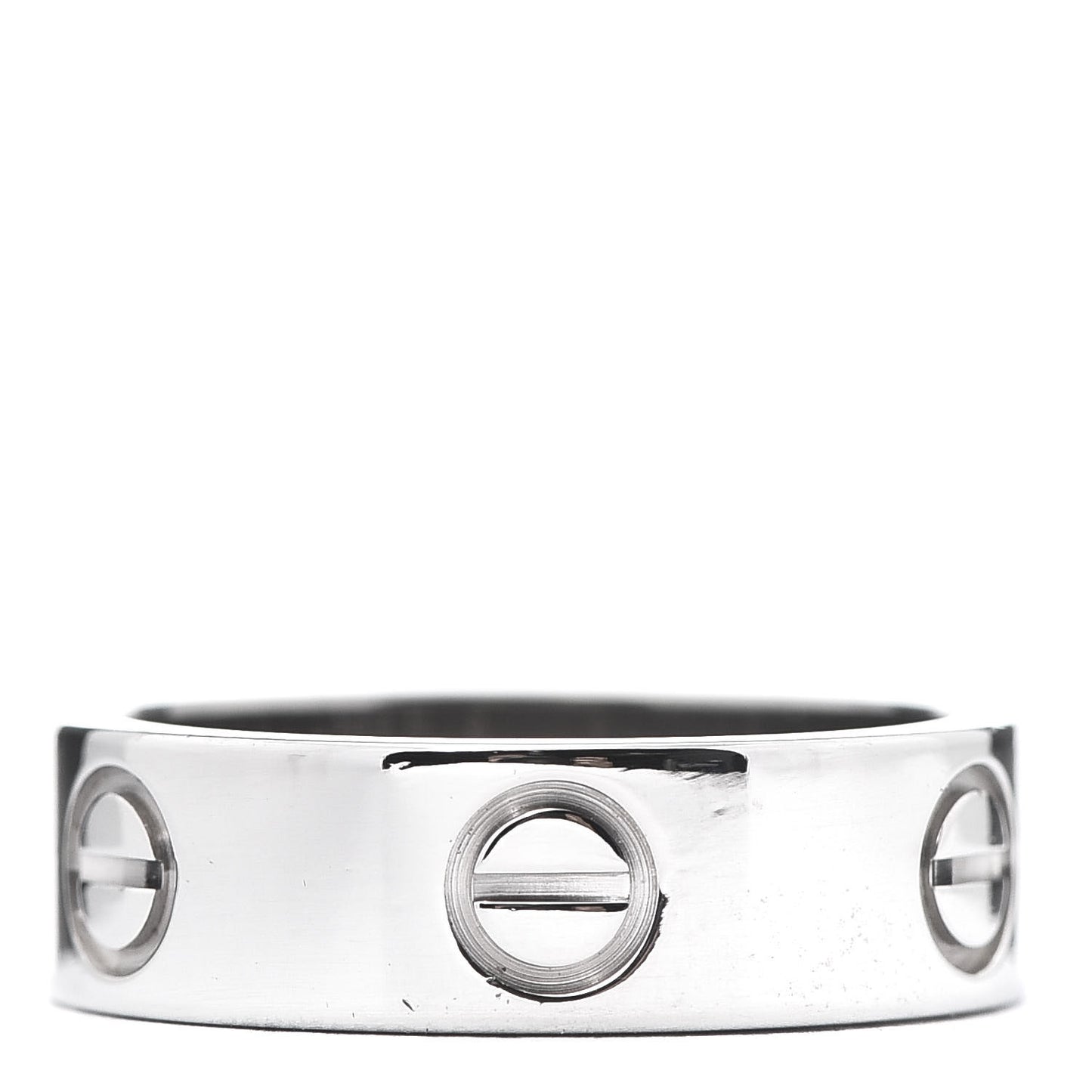 18K White Gold 5.5mm LOVE Ring 50 5.25