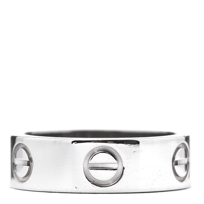Cartier 18K White Gold 5.5mm LOVE Ring 50 5.25 3 of 4