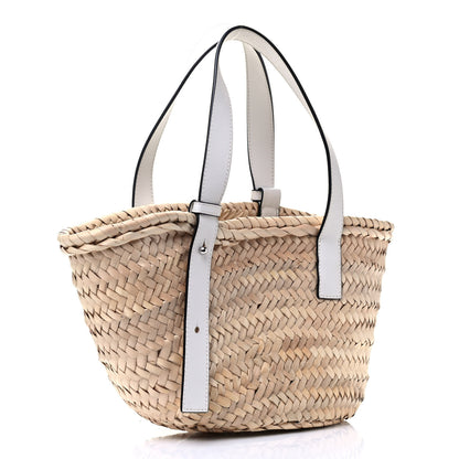 Loewe Raffia Small Basket Tote Bag Natural White 2 of 4